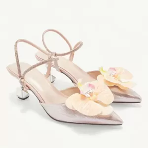 Bright Pink Floral-Embellished